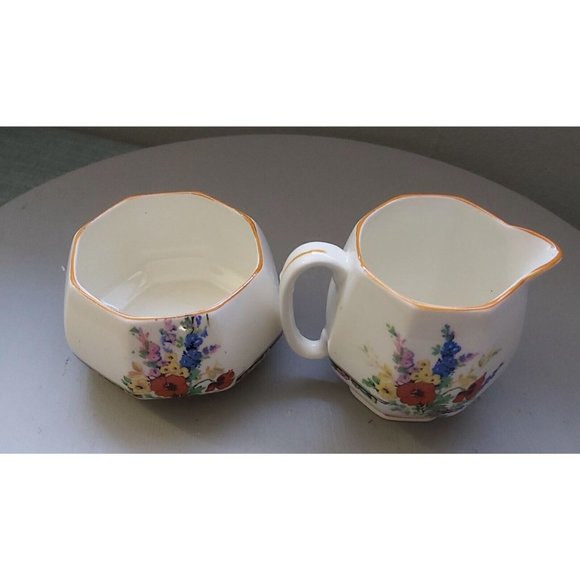 Vintage James Kent Ltd. Fenton, Cream and Sugar bowl, Made in England, 1980s,... - Picture 2 of 9